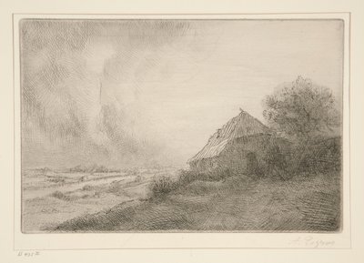 La Masure sur la Colline door Alphonse Legros