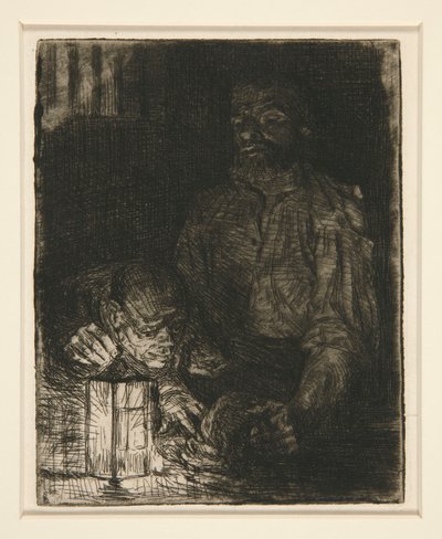 Het hoofd van de geëxecuteerde door Alphonse Legros