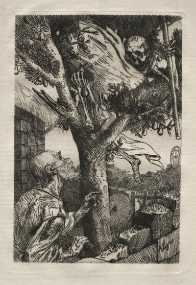 De dood in de perenboom door Alphonse Legros