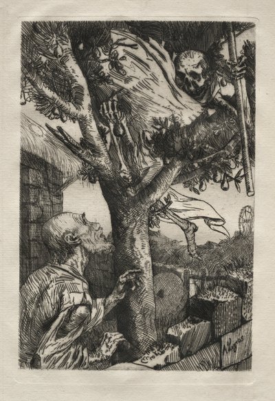 De dood in de perenboom door Alphonse Legros
