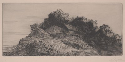 Landschap door Alphonse Legros