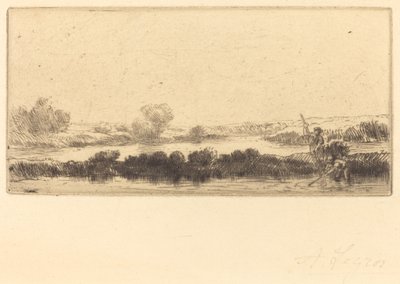 Landschap met Veenmoeras, In het Moeras door Alphonse Legros