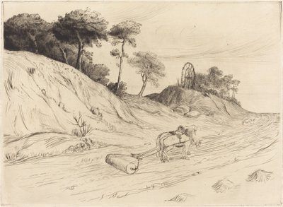 Landschap met roller door Alphonse Legros