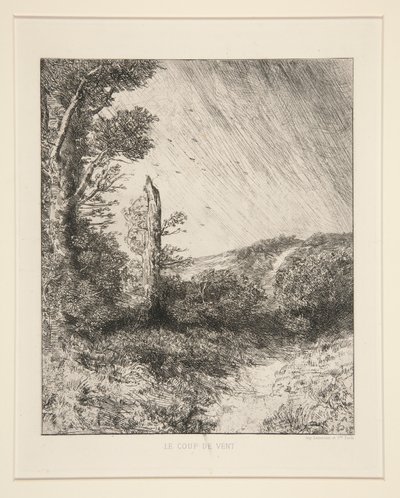 De Windvlaag door Alphonse Legros