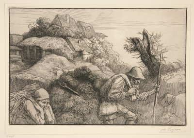 De terugkeer uit het bos door Alphonse Legros