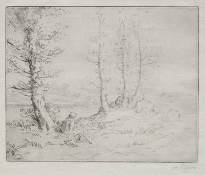Langs de oever door Alphonse Legros