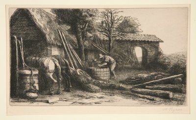 Le tonnelier (De kuiper) door Alphonse Legros