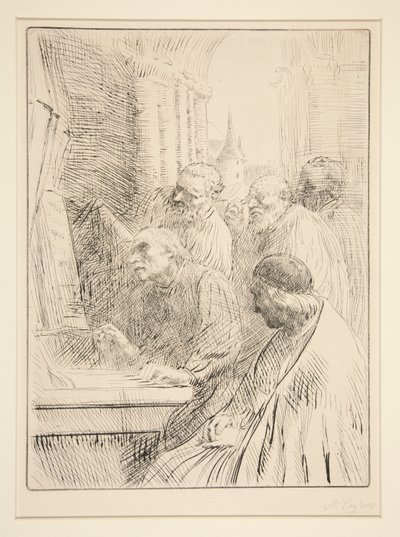 De monniken in L door Alphonse Legros
