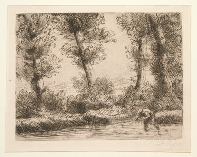 De oevers van de Liane door Alphonse Legros