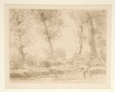 Les bords de la Liane door Alphonse Legros