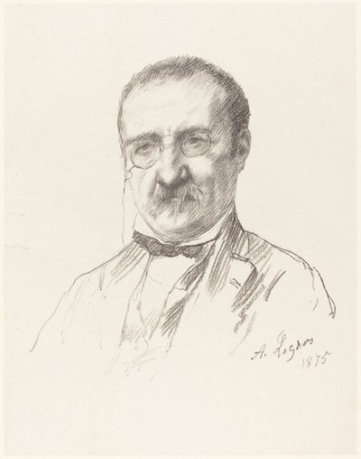 M. Champfleury door Alphonse Legros