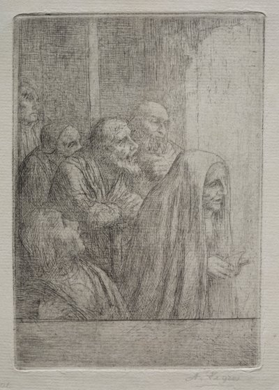 Middernachtmis (Le Messe de Minuit) door Alphonse Legros