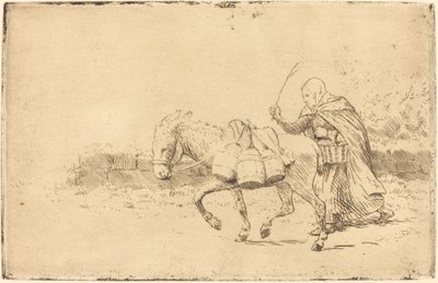Melkmeisje van Boulogne, 1e plaat door Alphonse Legros