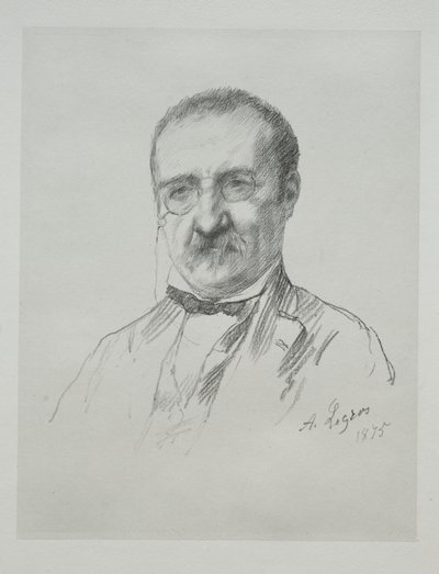 Mr. Champfleury, 1875 door Alphonse Legros