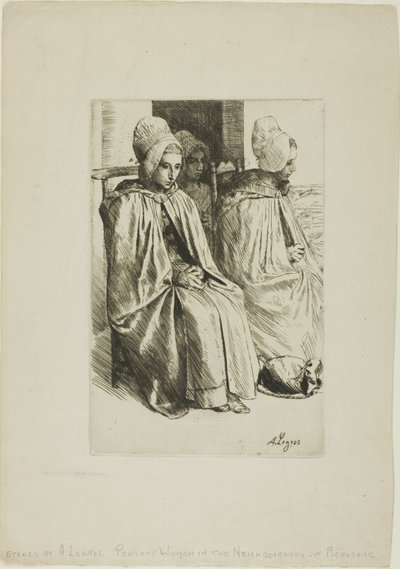 Boerinnen uit de buurt van Boulogne door Alphonse Legros