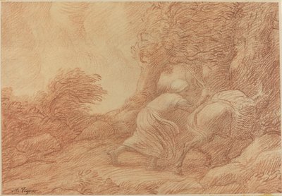 Boer en ezel door Alphonse Legros