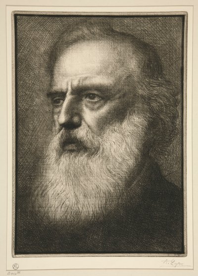 Portret van l door Alphonse Legros