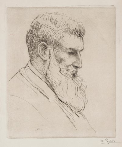 Portret van Craibe Angus door Alphonse Legros