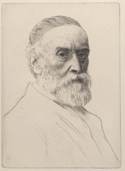 Portret van George Frederic Watts, 1879 door Alphonse Legros