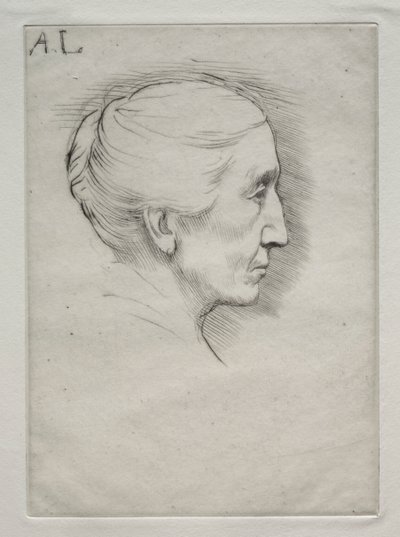 Portret van Mevr. Emily Hughes (1e Plaat) door Alphonse Legros