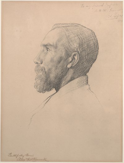 Portret van Professor Alexander Kennedy door Alphonse Legros