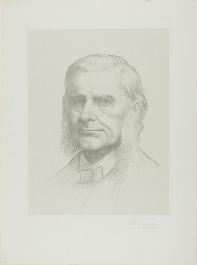 Portret van professor Huxley door Alphonse Legros