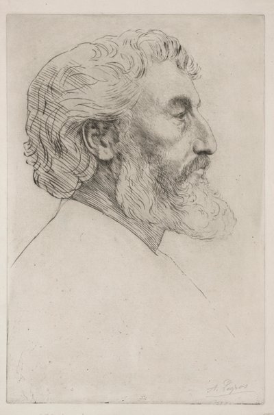 Portret van Sir Frederick Leighton (Eerste Plaat) door Alphonse Legros