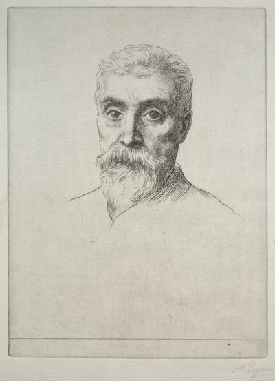 Portret van Sir Hiram S. Maxim door Alphonse Legros