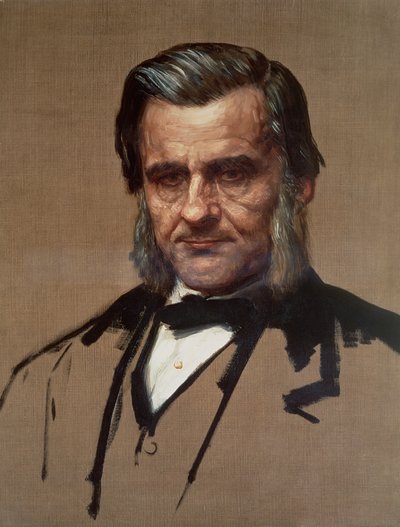 Portret van Thomas Henry Huxley (1825-95) door Alphonse Legros