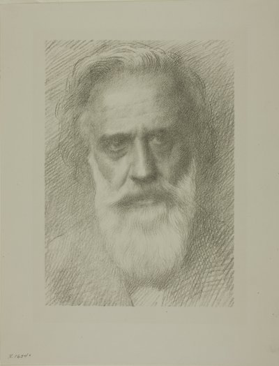 Portret van de Kunstenaar, achtste plaat door Alphonse Legros