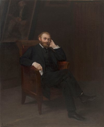 Portret van de kunstenaar Édouard Manet 1832-1883 door Alphonse Legros