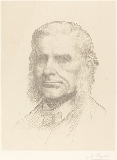 Professor Huxley, 2e plaat door Alphonse Legros
