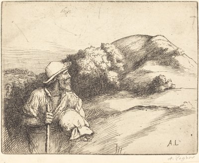 Terugkeer van de velden Le retour des champs door Alphonse Legros