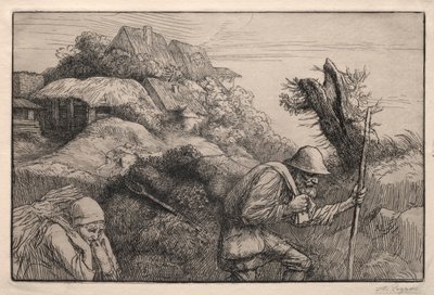 Terugkeer uit het bos (Le Retour du Bois) door Alphonse Legros