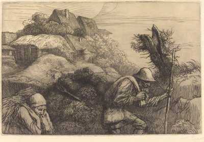 Terugkeer uit het Bos (Le retour du bois) door Alphonse Legros