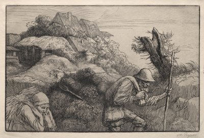 Terugkeer uit het bos (Le Retour du Bois) door Alphonse Legros