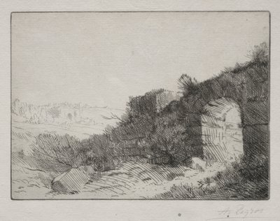 Romeinse ruïnes door Alphonse Legros
