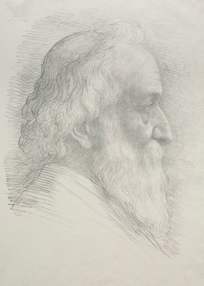 Zelfportret 10e Plaat door Alphonse Legros