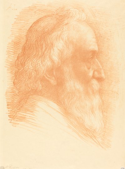 Zelfportret, 10e plaat, 1905 door Alphonse Legros