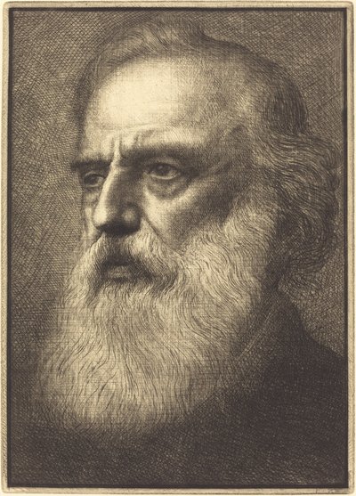 Zelfportret, 4e plaat door Alphonse Legros