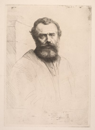 Zelfportret Derde Plaat door Alphonse Legros