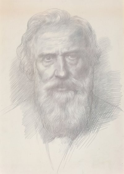 Zelfportret, ca. 1895 door Alphonse Legros