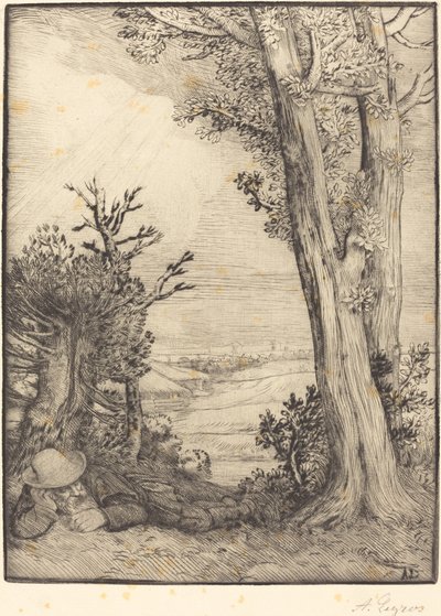 Siësta op het platteland door Alphonse Legros
