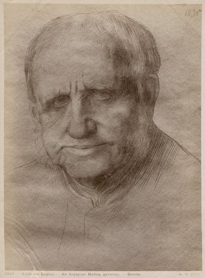 Sir Francis Seymour Haden, etser, 1895 door Alphonse Legros