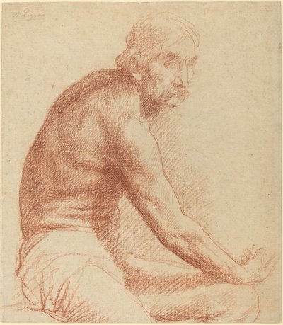 Studie van een Griek door Alphonse Legros