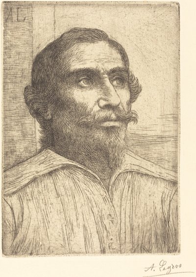 Studie van een Spanjaard door Alphonse Legros