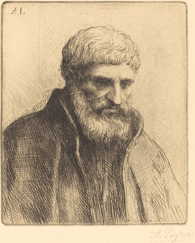 Studie van een Oude Man door Alphonse Legros