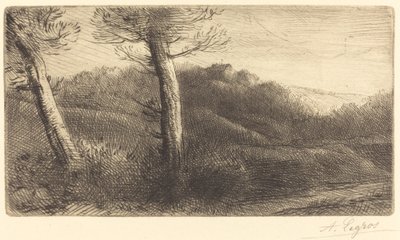 Zonsondergang (Coucher du soleil) door Alphonse Legros