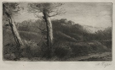 Zonsondergang door Alphonse Legros