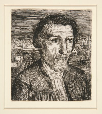 Tête de Charpentier (Charpentier) door Alphonse Legros